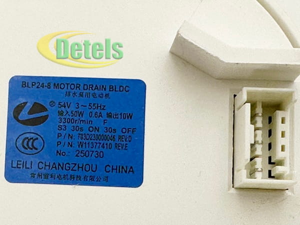Насос сливной (помпа) BLP24-8 W11377410 54V для посудомоечной машины Whirlpool, Hotpoint-Ariston, Bauknecht (703D230000046) Насос сливной (помпа) BLP24-8 W11377410 54V для посудомоечной машины Whirlpool, Hotpoint-Ariston, Bauknecht (703D230000046)
